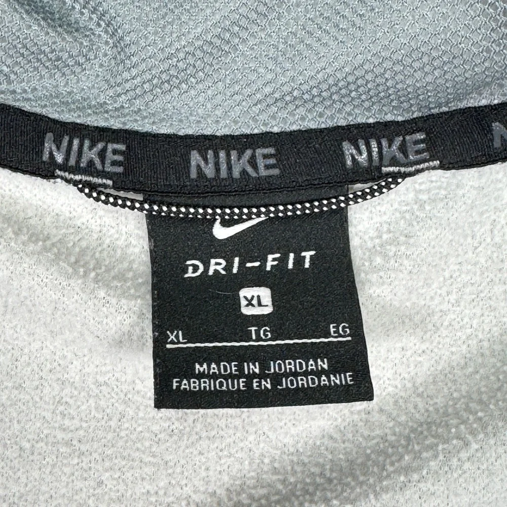 Nike Dri-FIT Mens XL Heather Gray Full Zip Hoodie Sweatshirt Athletic Training